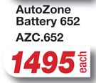 AutoZone Battery 652 AZC.652-Each