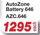 AutoZone Battery 646 AZC.646-Each