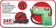 Auto Kraft 5 In 1 12V Air Compressor FED.COMP5IN1