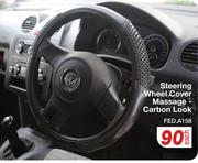 Steering Wheel Cover Massage Carbon Look FED.A158-Each
