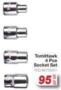 Tomi Hawk 4 Pce Socket Set FED.AKT33201-Per Set