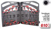 Tomi Hawk 16 Pce T-Handle Tool Set T10-T50 FED.AKT22955-Per Set