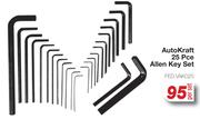 Auto Kraft 25 Pce Allen Key Set FED.VAK025-Per Set