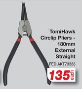 TomiHawk Circlip Pliers-180mm External Straight FED.AKT73333-Each