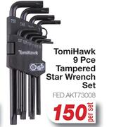TomiHawk 9 Pce Tampered Star Wrench Set FED.AKT73008-Per Set