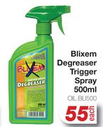 Blixem Degreaser Trigger Spray OIL.BLI500-Each