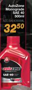AutoZone Monograde SAE 40 AZC.SAE40500ML-500ml