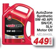 AutoZone Synthetic 5W-40 API SN/CF, Motor-Oil AZC.5W405L-5Ltr Each