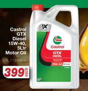 Castrol GTX Diesel 15W-40, Motor Oil CTL.11304810-5Ltr Each