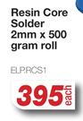 Resin Core Solder 2mm X 500 Gram Roll ELP.RCS1-Each