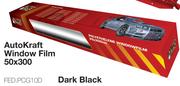 AutoKraft Window Film 50 x 300 (Dark Black) FED.PCG10D