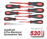 Auto Kraft 8 Pce Electrical Screwdriver Set FED.AKT32190-Per Set