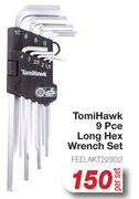 Tomi Hawk 9 Pce Long Hex Wrench Set FED.AKT22932-Per Set