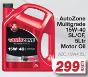 Autozone Multigrade 15W-40 SL/CF Motor Oil AZC.15W405L-5Ltr