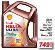 Shell Ultra Carbon Neutral 0W-40SN Motor Oil SHL.550052312-5Ltr