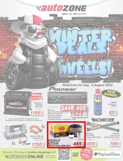 Autozone : Winter Deals For Your Wheels (22 July - 03 August 2025), page 1