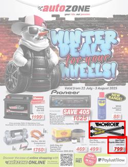 Autozone : Winter Deals For Your Wheels (22 July - 03 August 2025), page 1