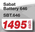 Sabat Battery 646 SBT.646-Each