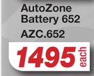 Auto Zone Battery 652 AZC.652-Each