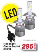 Headlight Globe Set H4 6000K ERG.LEDHIDH4-Per Set