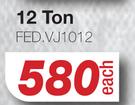 Bottle Jacks 12 Ton FED.VJ1012-Each