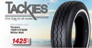 Tackies 195R14T3000 White Wall Tyres EMS.TKWSW14003-Each