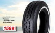 Tackies 195R15T3000 White Wall Tyres EMS.TKWSW15003-Each