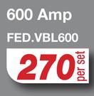 Jumper Cables 600 Amp FED.VBL600-Per Set