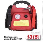 Auto Kraft Rechargeable Jump Starter 700A FED.JS688A-Each