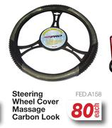 Steering Wheel Cover Massage Carbon Look FED.A158-Each