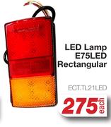 LED Lamp E75LED Rectangualr ECT.TL21LED-Each