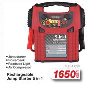 Auto Kraft Rechargeable Jump Starter 5 In 1 FED.JS020-Each
