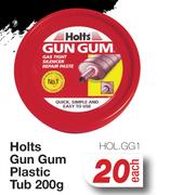 Holts Gun Gum Plastic Tub HOl.GG1-200g Each