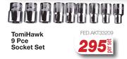 Tomi Hawk 9 Pce Socket Set FED.AKT33209-Per Set