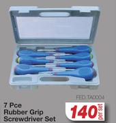 Tomi Hawk 7 Pce Rubber Grip Screwdriver Set FED.TA0004-Per Set