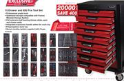 Tomi Hawk 10 Drawer & 850 Pce Tool Set FED.AKT47117-Per Set
