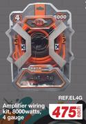 Reference Amplifier Wiring Kit 8000 Watts 4 Gauge REF.EL4G-Each