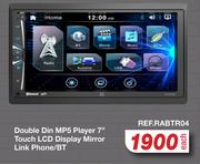 RA Double Din MP5 Player 7" Touch LCD Display Mirror Link Phone/BT REF.RABTR04-Each