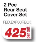 2 Pce Rear Seat Cover Set FED.EXP60RBLK-Per Set