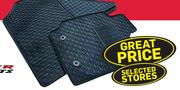 Race Rubber Mats Isuzu D-Max RG6 Cust Double Cab Rubber 2022+ 3 Pce FED.MAT000121