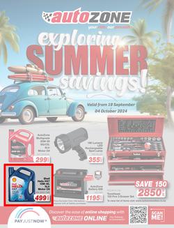 Autozone : Exploring Summer Savings (19 September - 04 October 2024), page 1