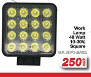 Elpar Work Lamp 48 Watt 10-30V Square ELP.LEDPD48WSQ-Each