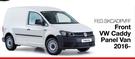Skinz Custom Fit Seat Covers Front For VW Caddy Panel Van 2016- FED.SKCADPVFF-Per Set