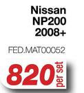 Race Rubber Mats For Nissan NP200 2008+ FED.MAT00052-Per Set