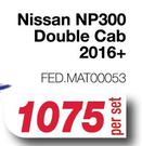 Race Rubber Mats For Nissan NP300 Double Cab 2016+ FED.MAT00053-Per Set