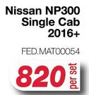 Race Rubber Mats For Nissan NP300 Single Cab 2016+ FED.MAT00054-Per Set