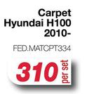 Race Rubber Mats Carpet For Hyundai H100 2010- FED.MATCPT334-Per Set