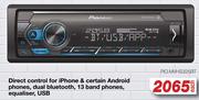 Pioneer Direct Control For iPhone & Certain Android PH,Dual BT,12 Band PH,Equaliser,USB PIO.MVHS325B