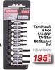 TomiHawk 9 Pce Dr Star Bit Socket Set FED.AKT33220-Per Set