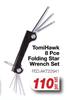 TomiHawk 8 Pce Folding Star Wrench Set FED.AKT22941-Per Set